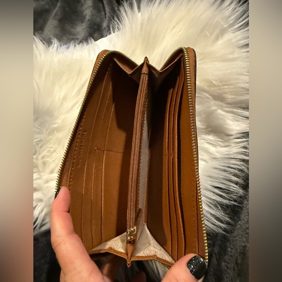Michael Kors Tan Zip-Around Wallet - Picture 4 of 4